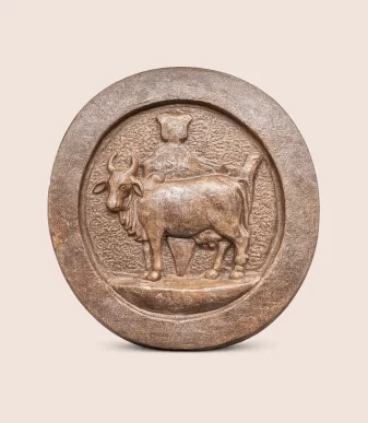 Nettyam GOMAY Eco-Friendly Wall Plate (Kamdhenu Cow)