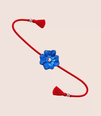 Nettyam Eco-Friendly Rakhi (Blue) Made with Gou Dung