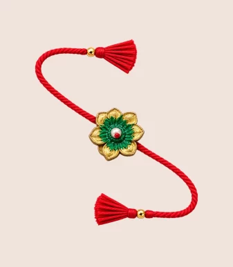 Nettyam Eco-Friendly Rakhi (Green) Made with Gou Dung