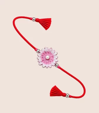 Nettyam Eco-Friendly Rakhi (Light Pink) Made with Gou Dung